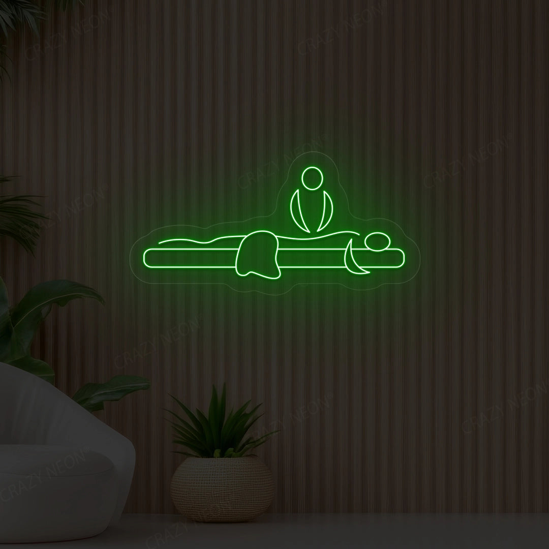 Massage LED Sign | Green