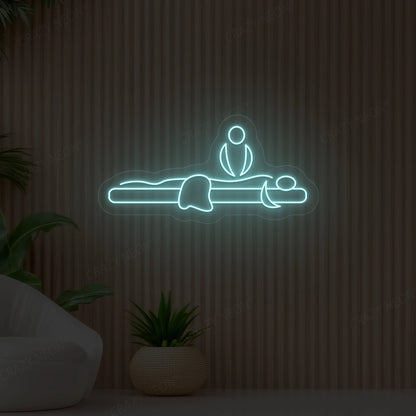 Massage LED Sign | Iceblue