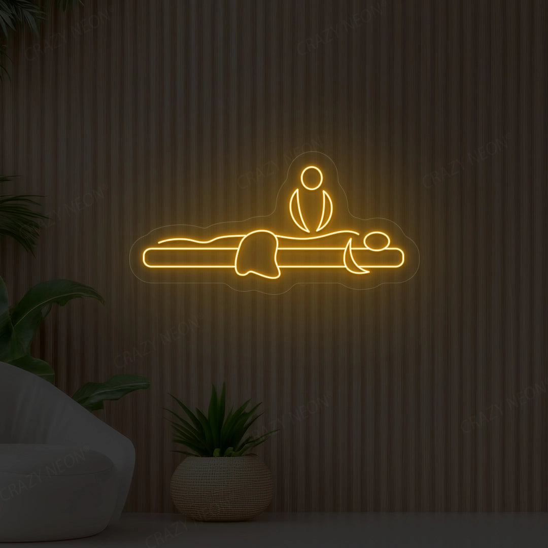 Massage LED Sign | orange