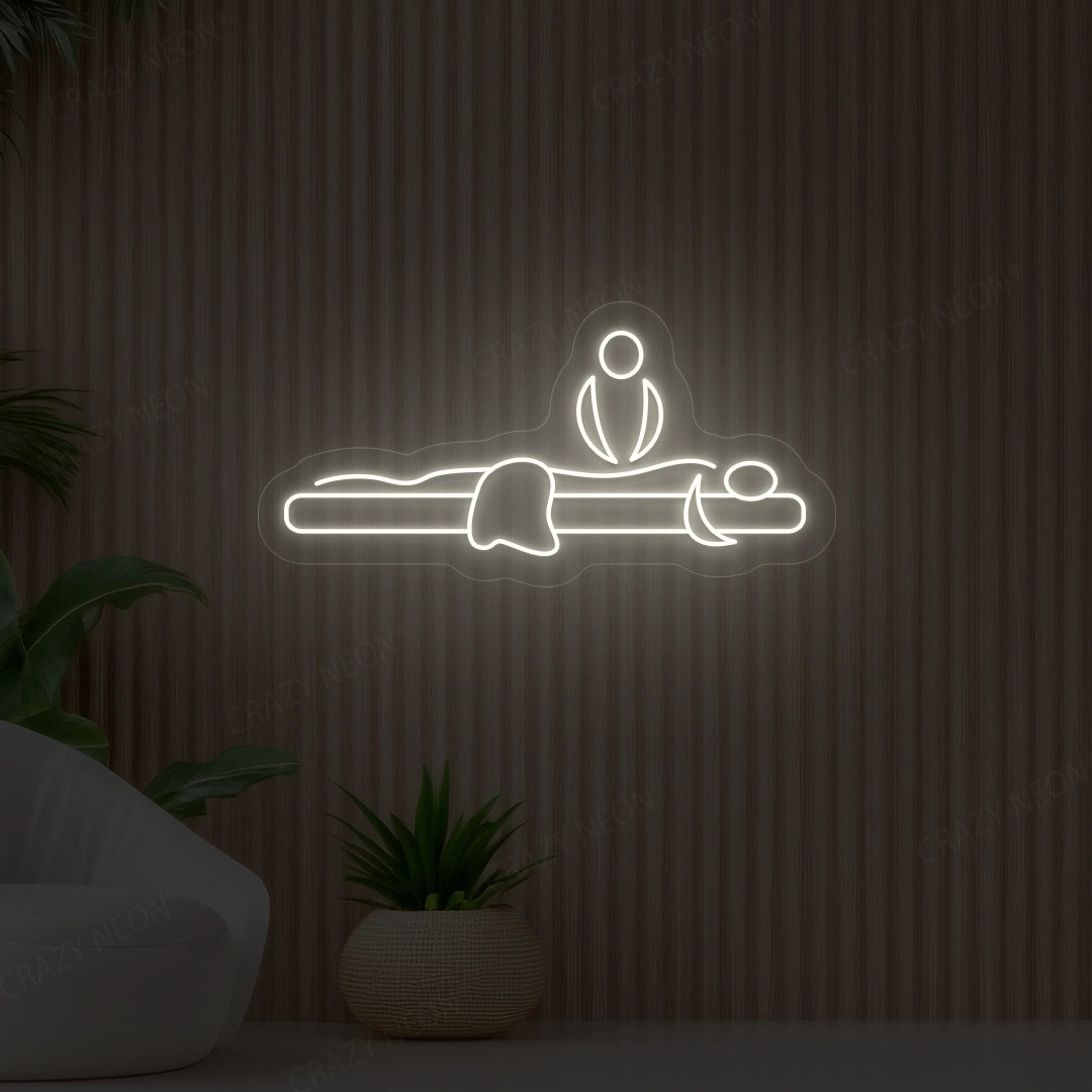 Massage LED Sign | Warmwhite