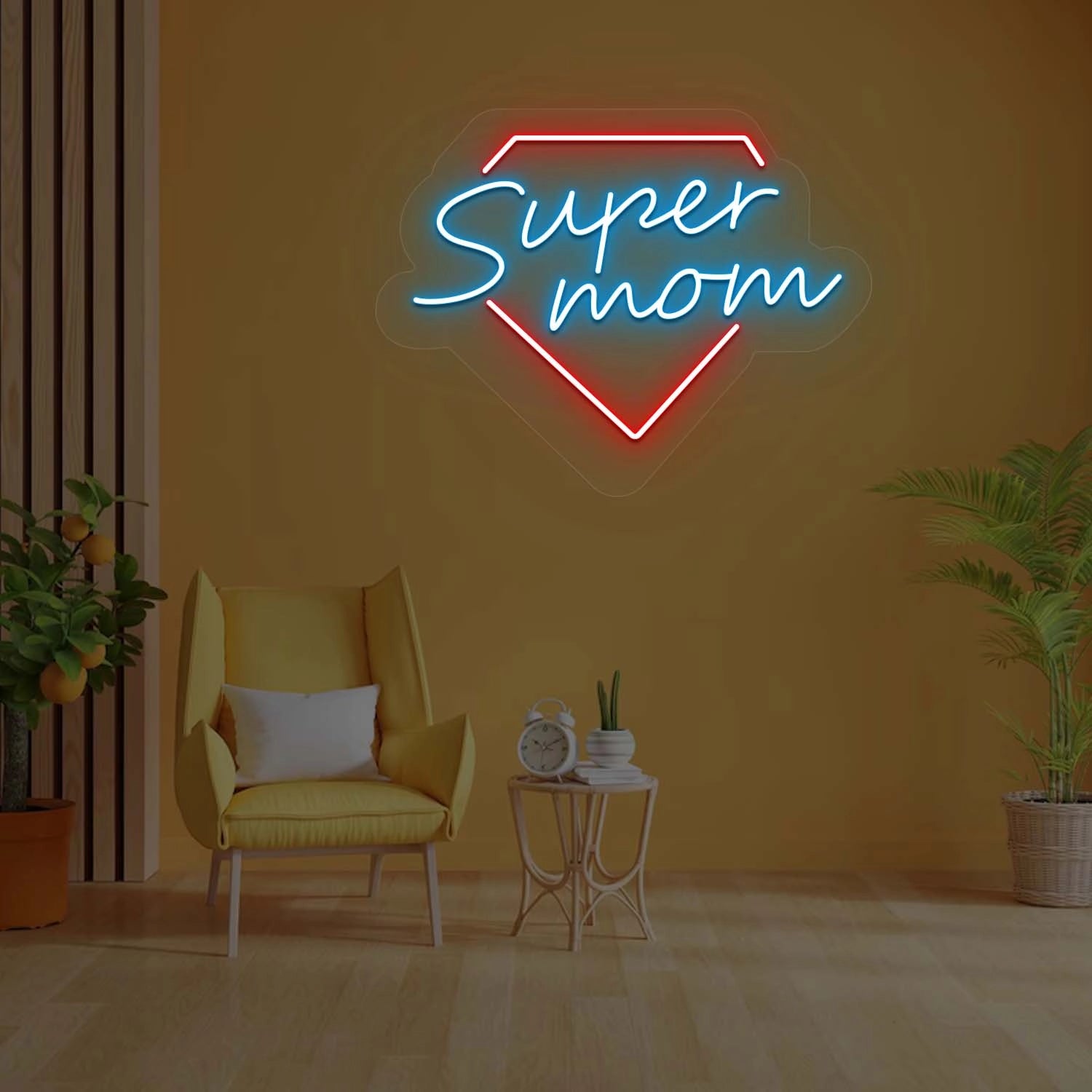 Super Mom Neon Sign | Iceblue