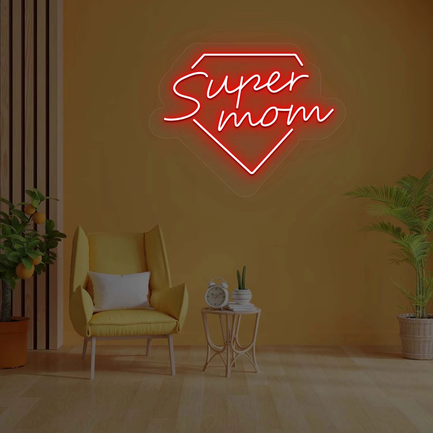 Super Mom Neon Sign | Red