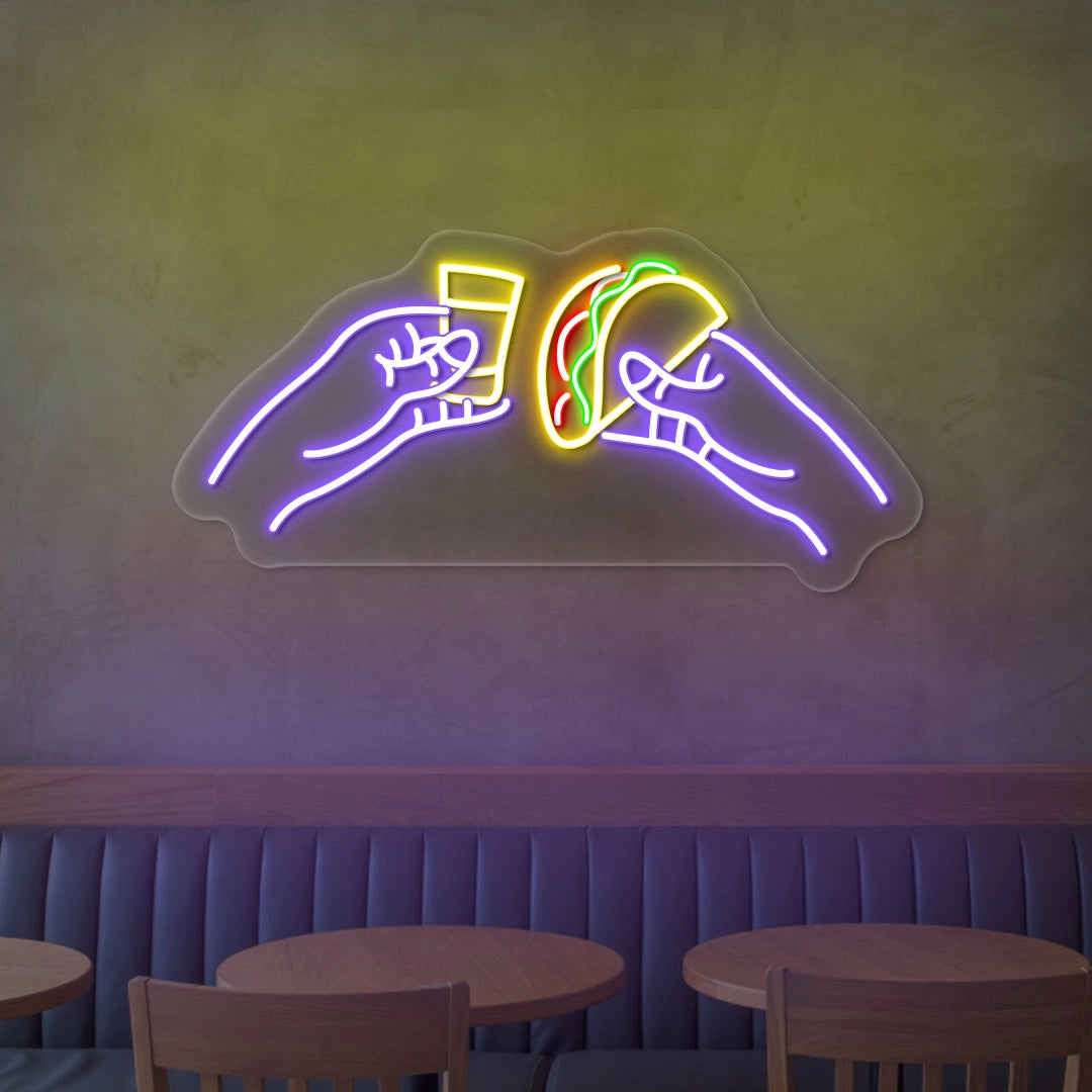 Tacos and Tequila Led Neon Sign