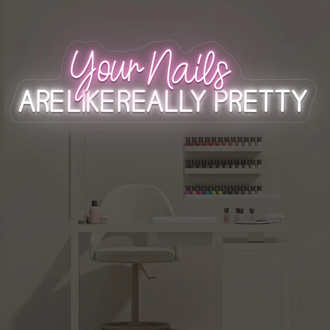 Neon Nail Salon Sign