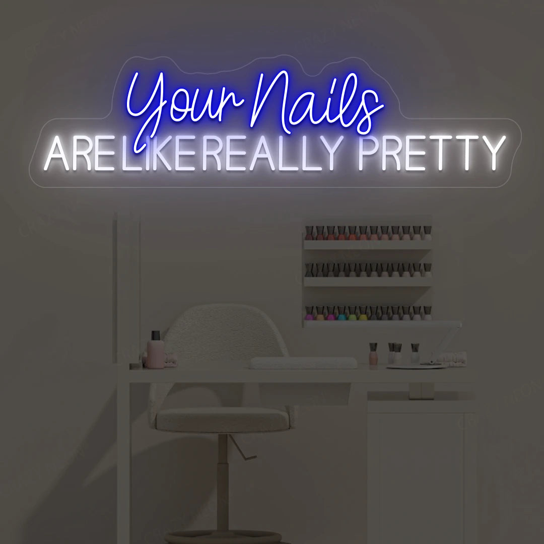 Neon Nail Salon Sign