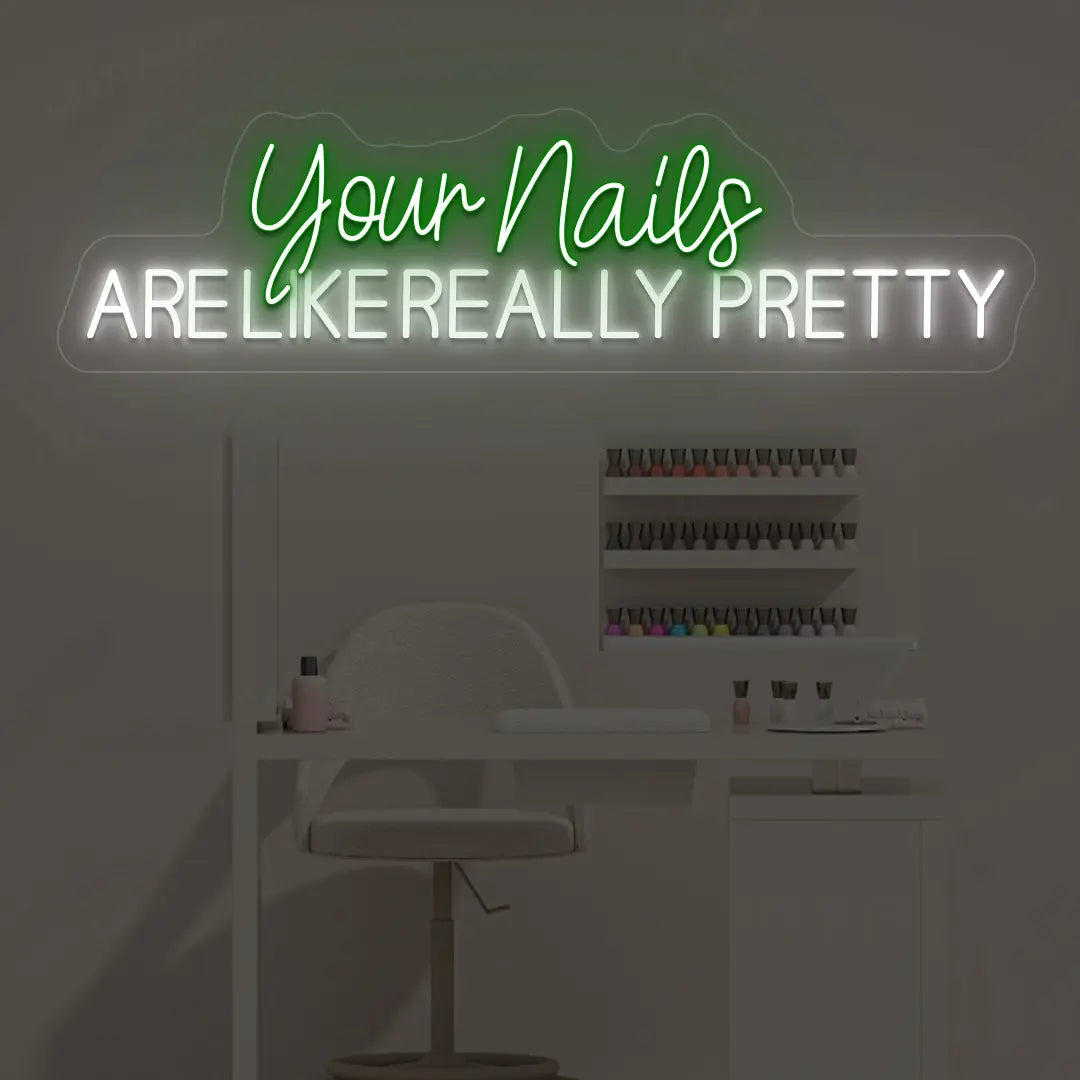 Neon Nail Salon Sign