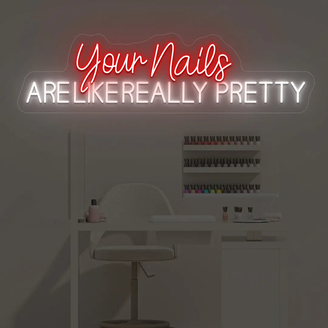 Neon Nail Salon Sign