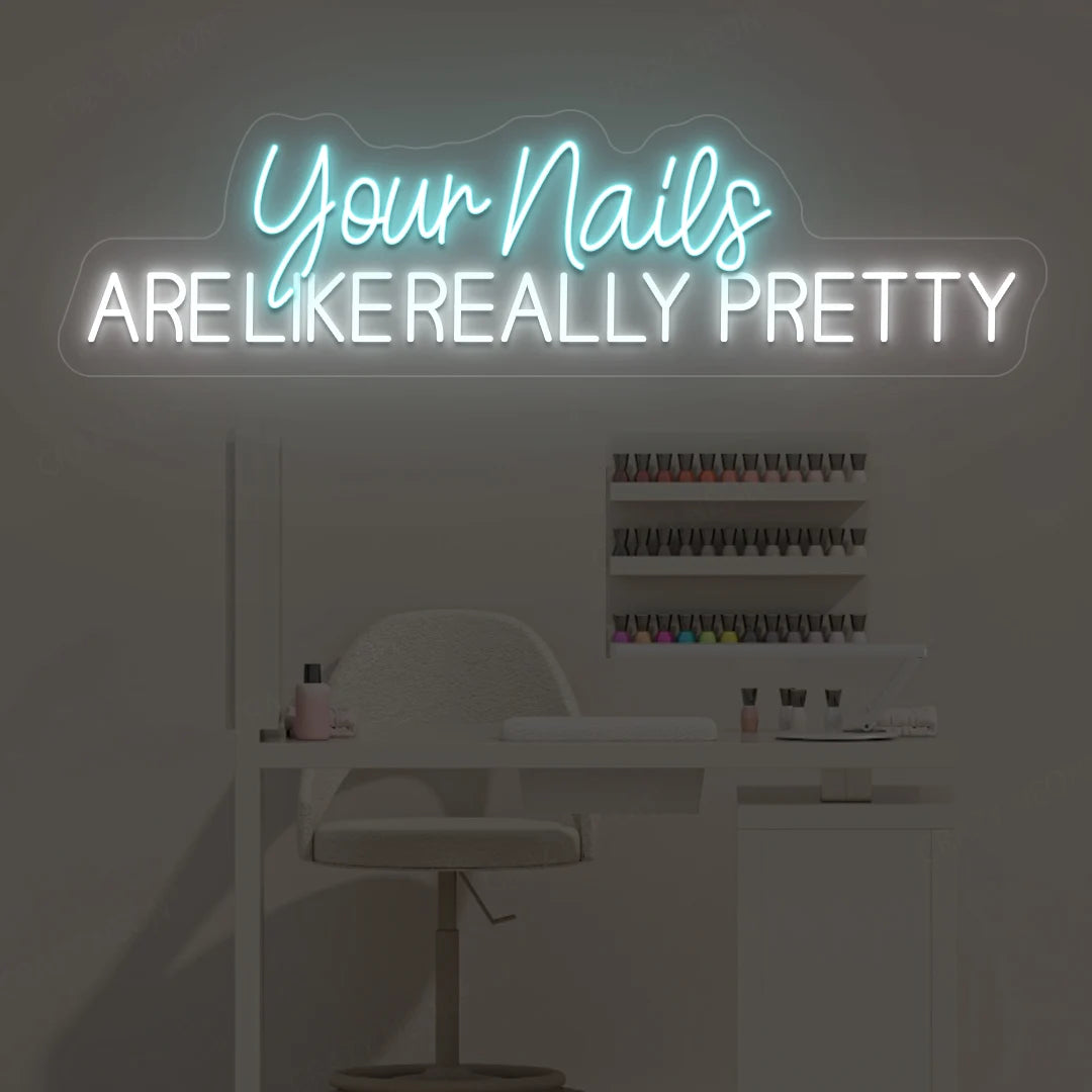 Neon Nail Salon Sign