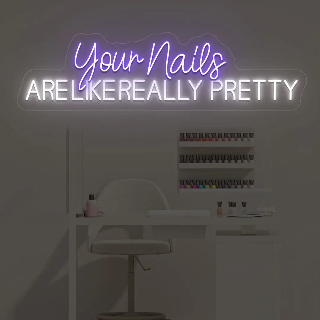 Neon Nail Salon Sign