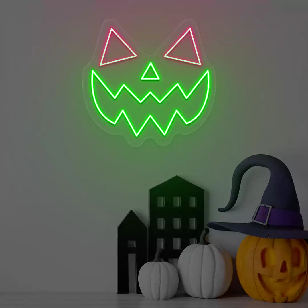 Jack-O'-Glow Neon Sign | Green