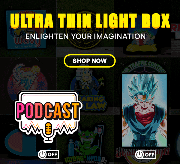 Ultra-Thin Lightbox Sign