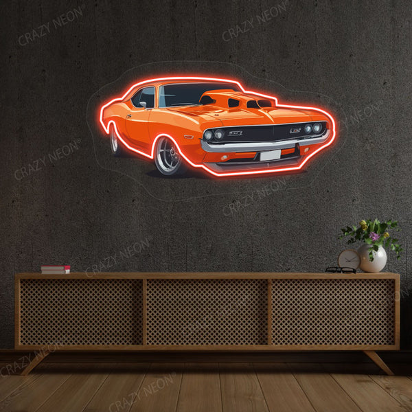 Super Car Neon Artwork Sign
