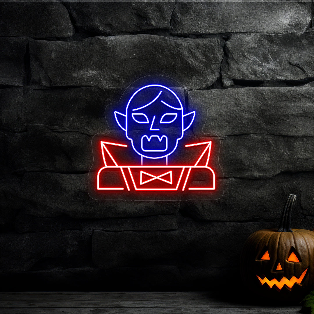 Vampire Neon Sign | Blue