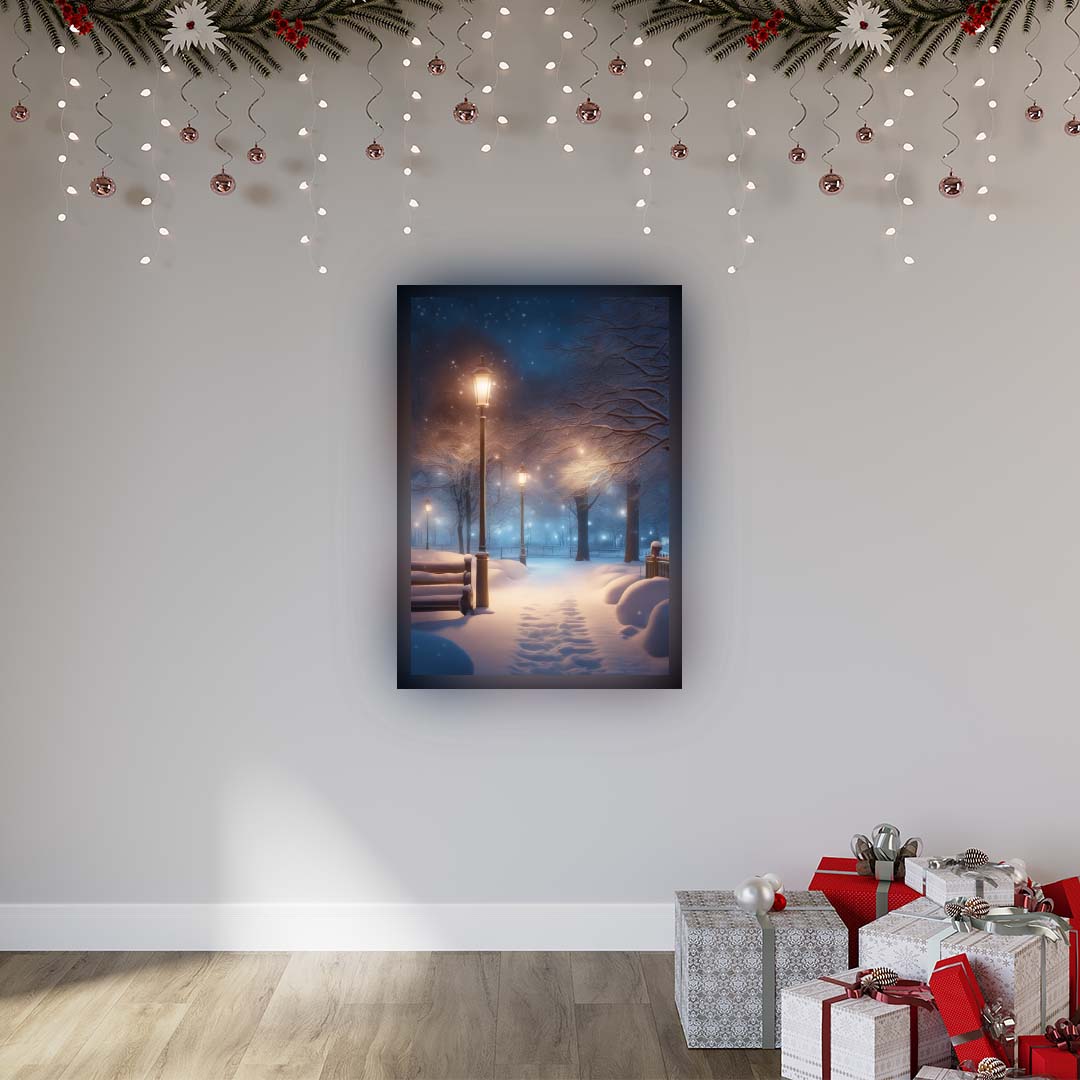 Aesthetic Winter Scenery Illuminated Sign - View - 5