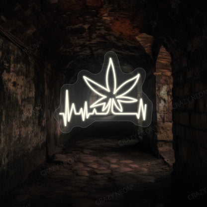 Weed Beat Neon Sign | warmwhite