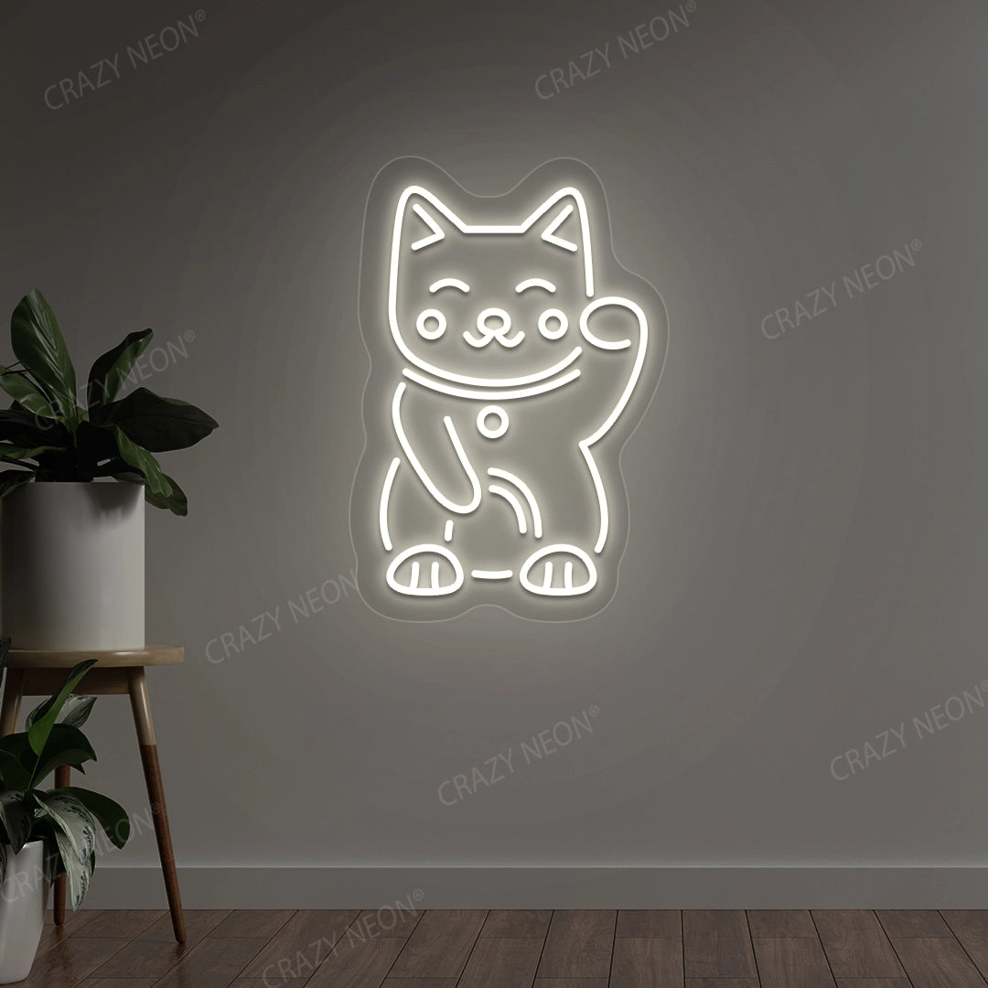 Charming Cat Neon Sign | Warmwhite