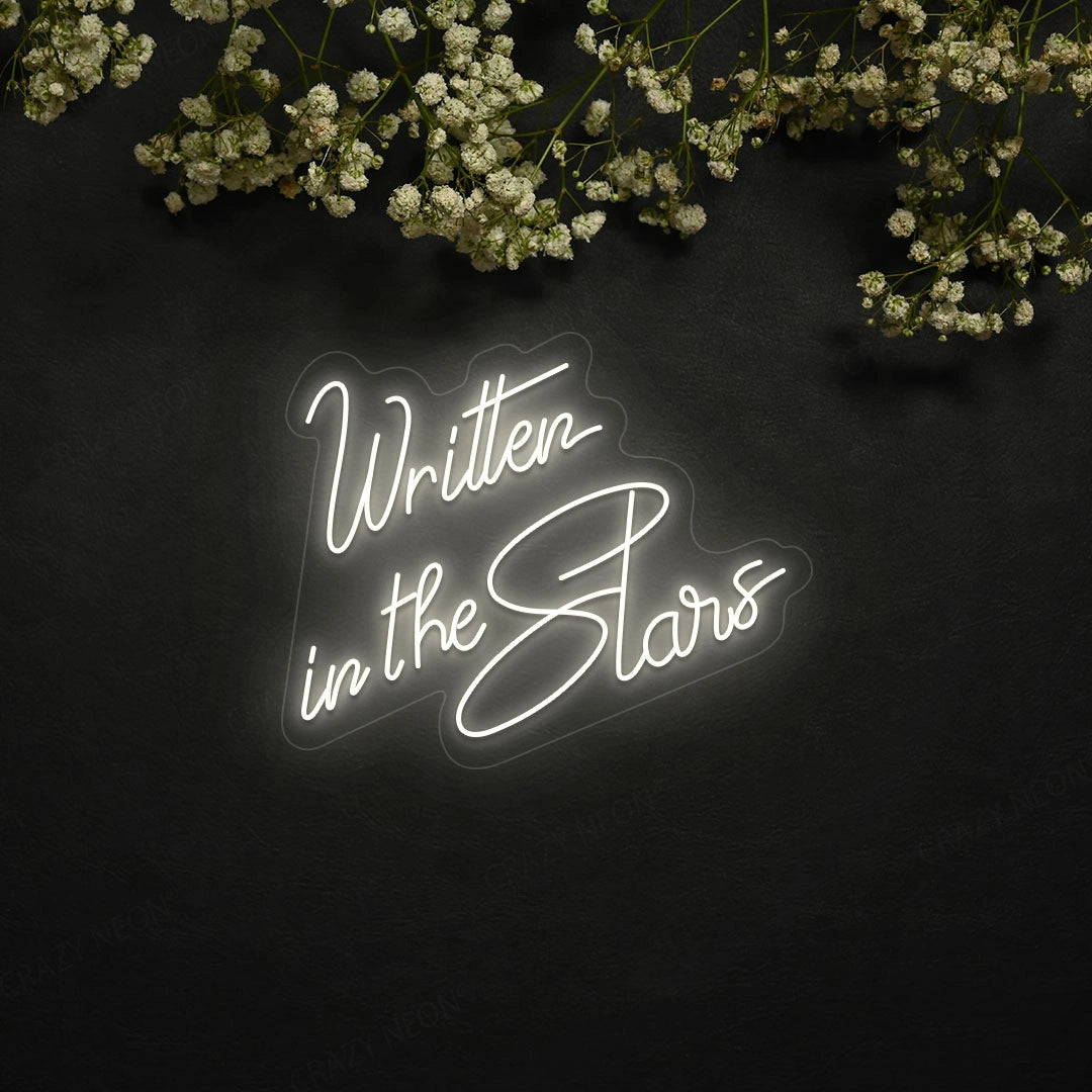 Written In The Stars Neon Sign | warmwhite