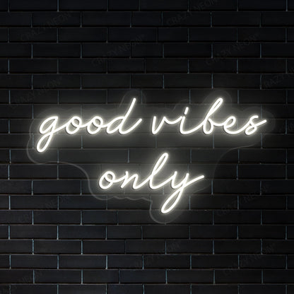 Good Vibes Only Sign | Warmwhite