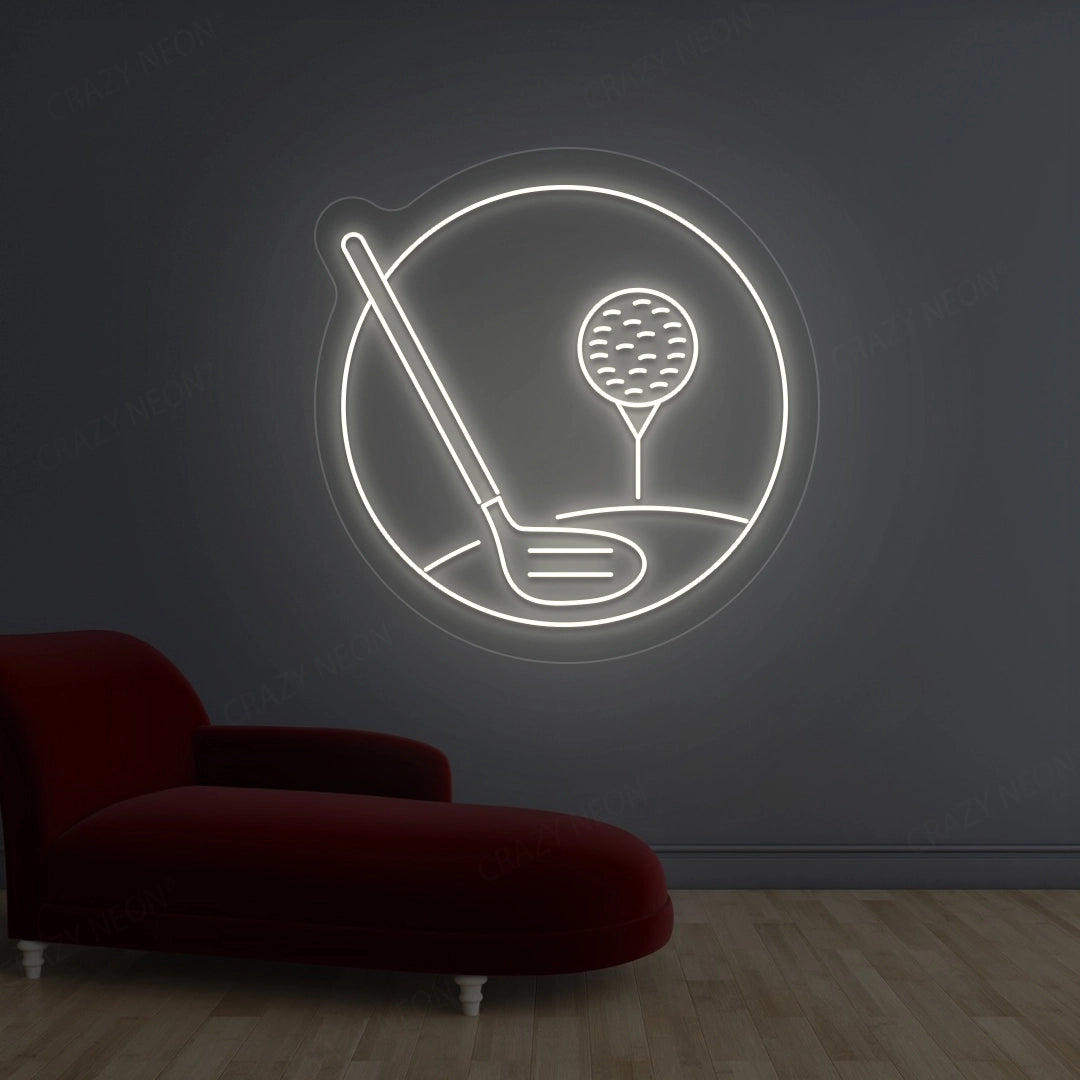 Golf Stick Neon Sign | Warmwhite