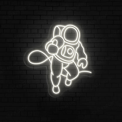 Astronaut Neon Sign | Warmwhite