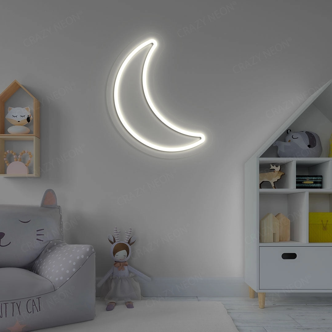 Moon Neon Sign | warmwhite