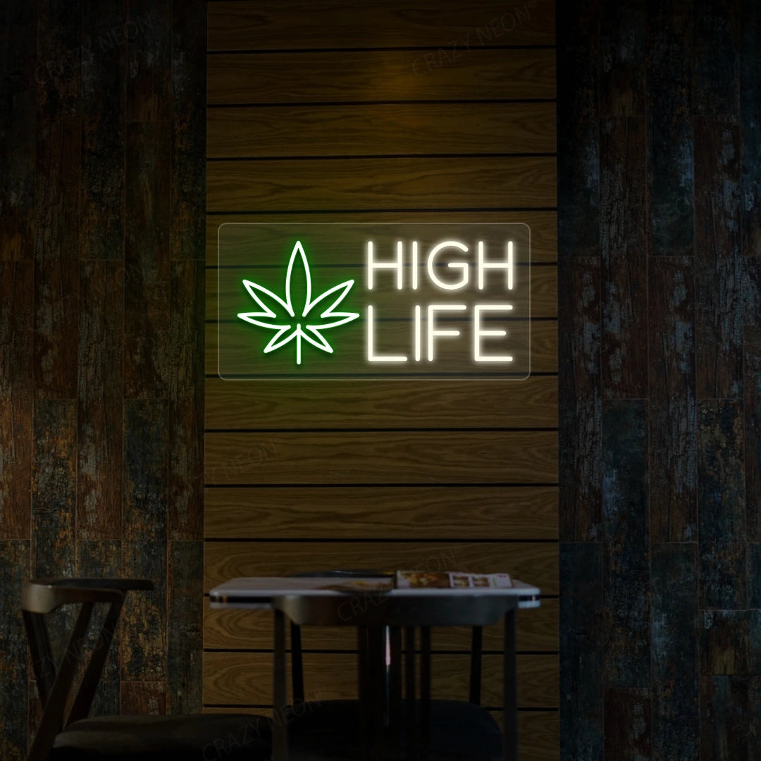 High Life Neon Sign | Warmwhite