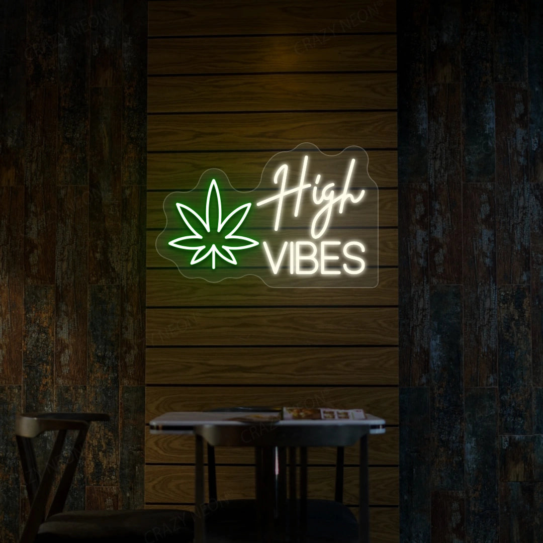 High Vibes Neon Sign | Warmwhite