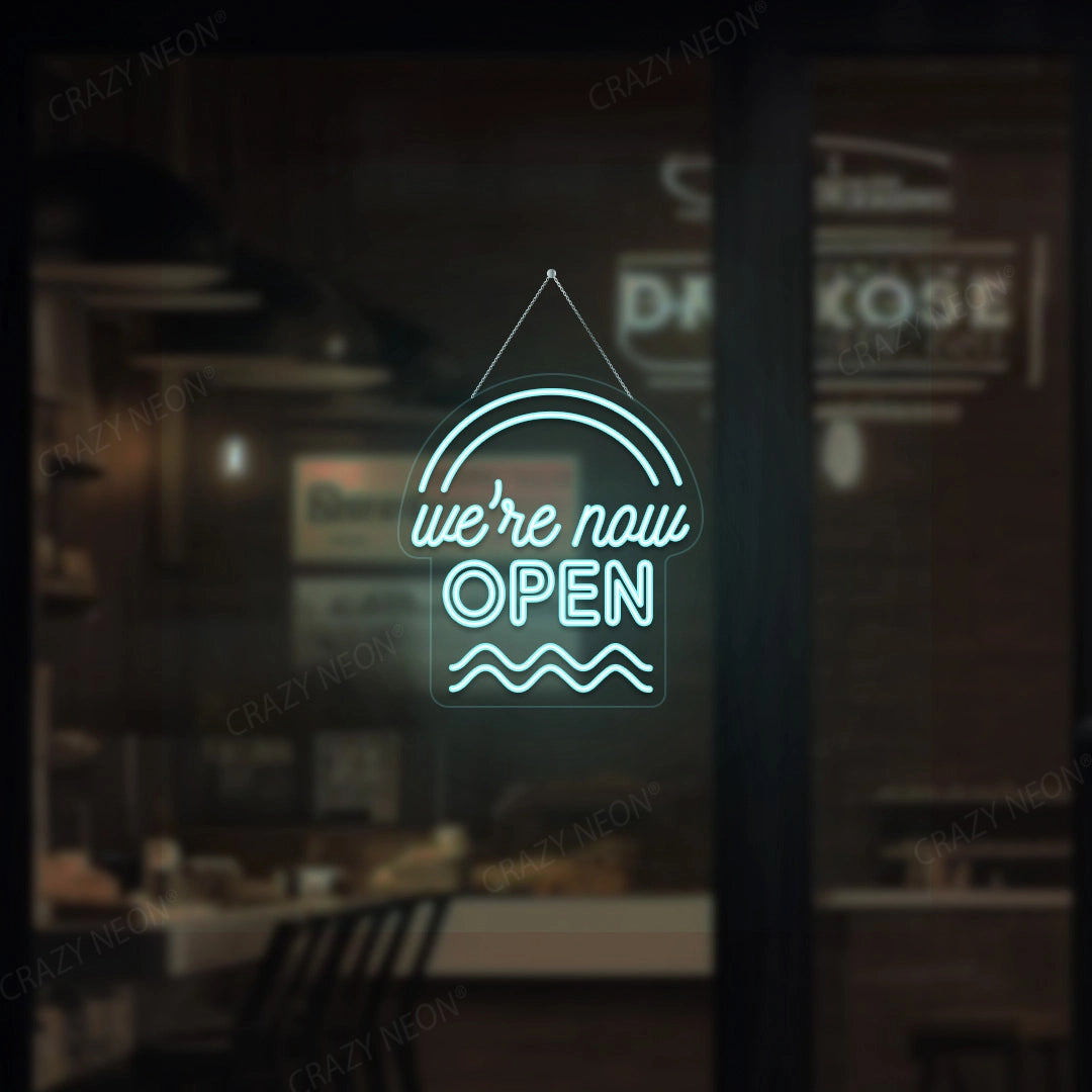 We're Now Open Sign | Iceblue