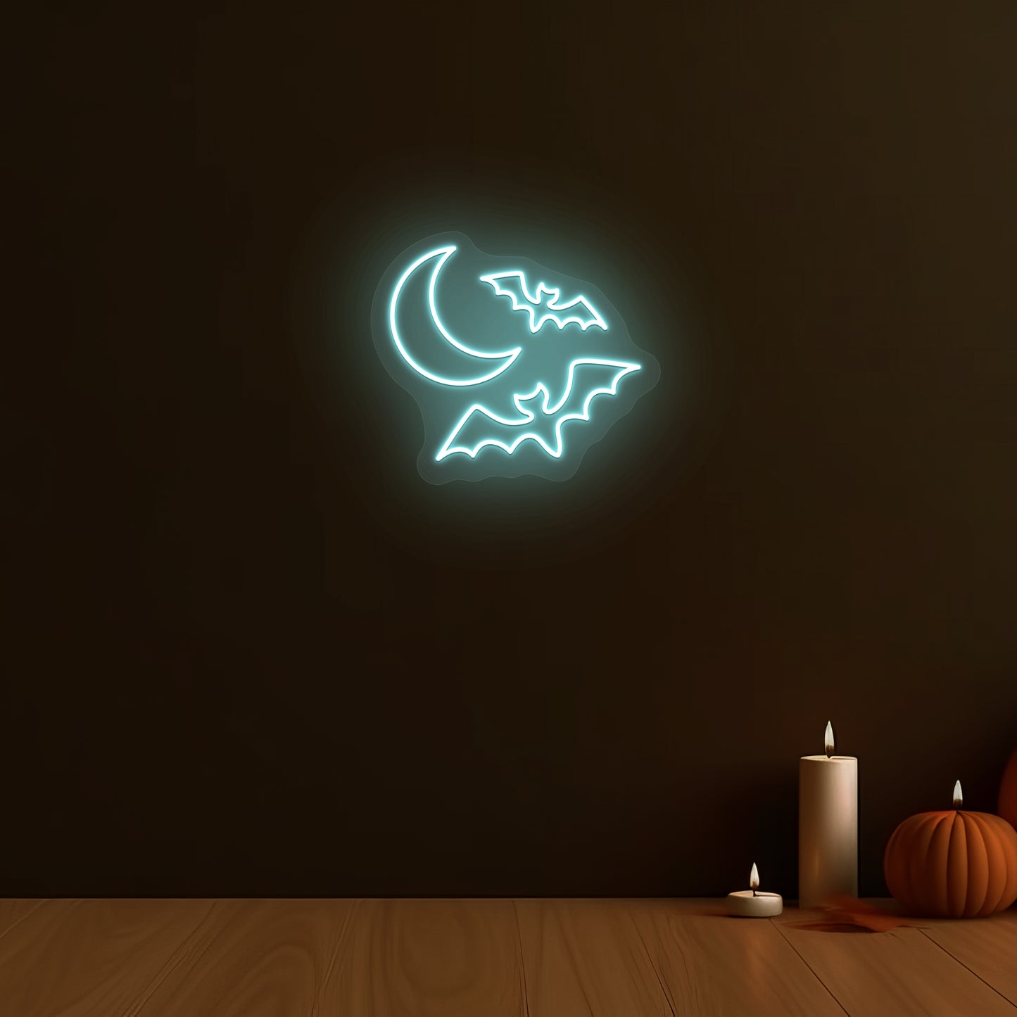 Moon and Bats Neon Sign | CNUS017800