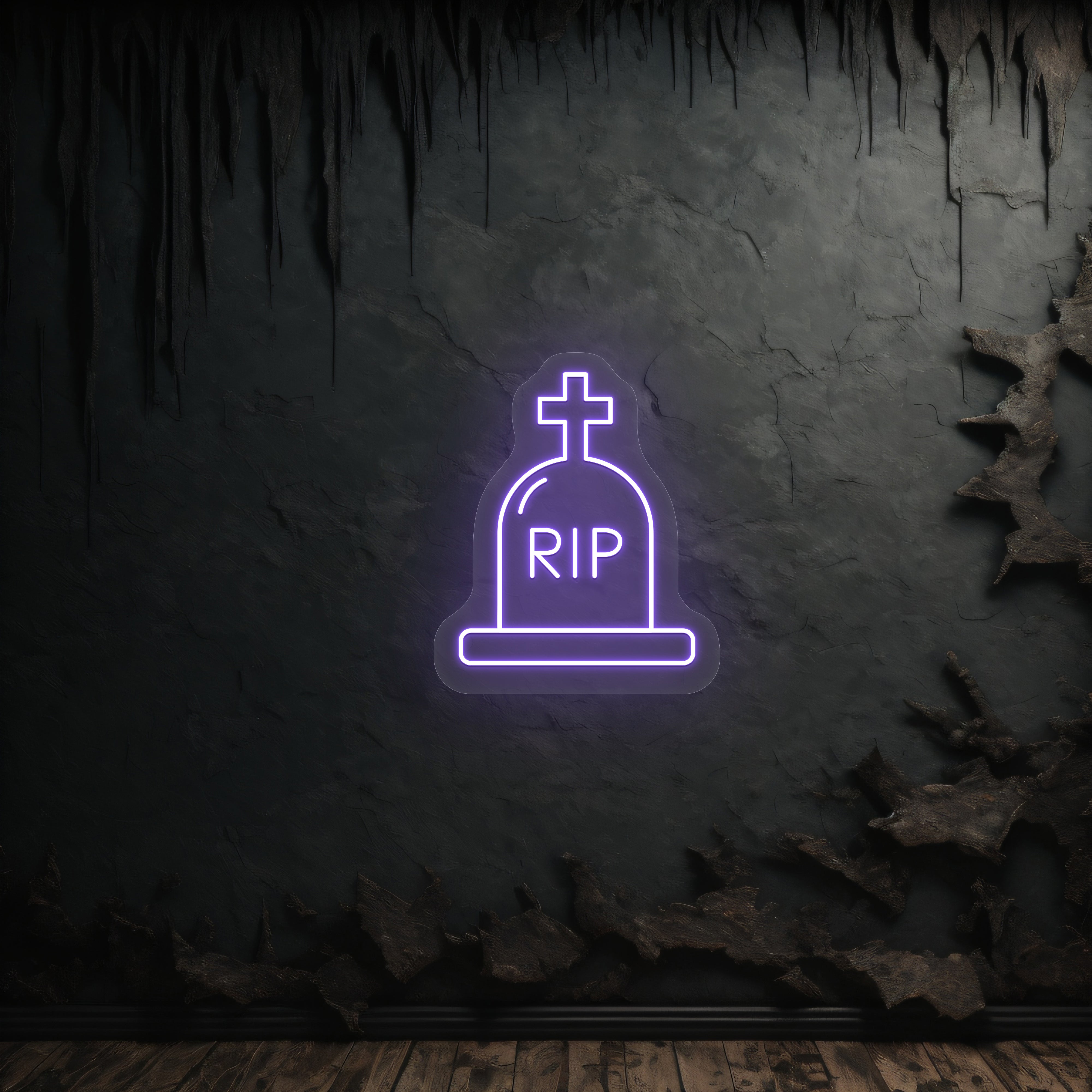 Pink Rip Sign RIP Tombstone Neon Sign | CRAZY NEON® – Crazy Neon