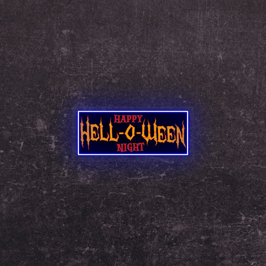 Hell-O-Ween UV Print Neon Sign | CNUS019960