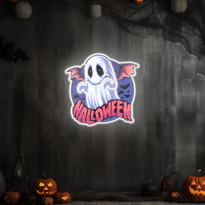 Halloween Ghoul Neon Artwork