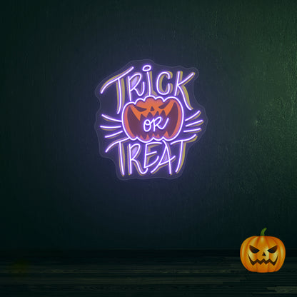 Trick Or Treat Neon Artwork | CNUS020120