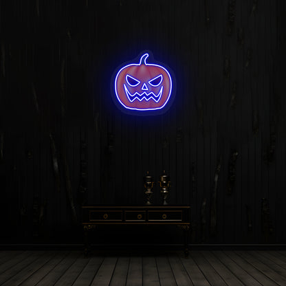 Angry Pumpkin Neon Artwork | CNUS019480