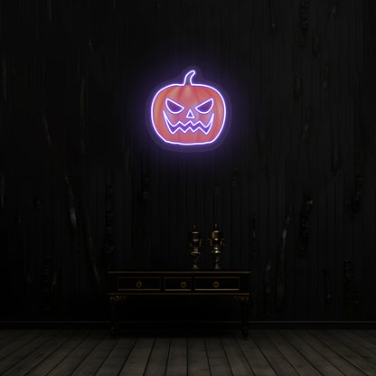 Angry Pumpkin Neon Artwork | CNUS019480