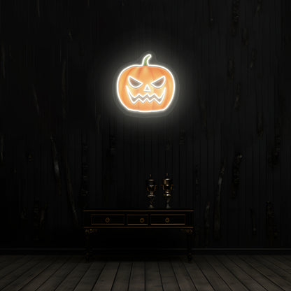 Angry Pumpkin Neon Artwork | CNUS019480