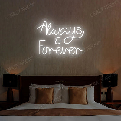 Always And Forever Sign | White