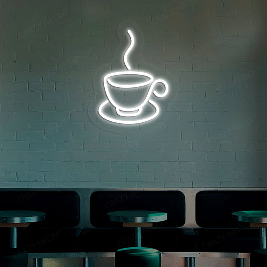 Coffee Neon Sign | White