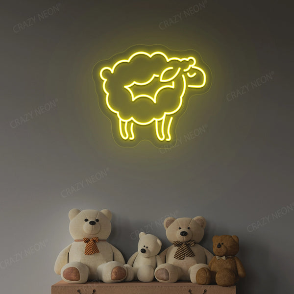 Sheep Icon Neon Sign