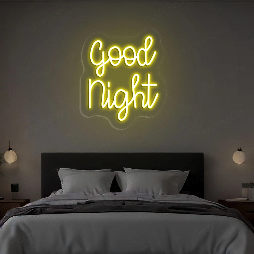 Good Night Neon Sign | Yellow