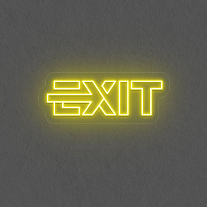 Aesthetic Exit Neon Sign