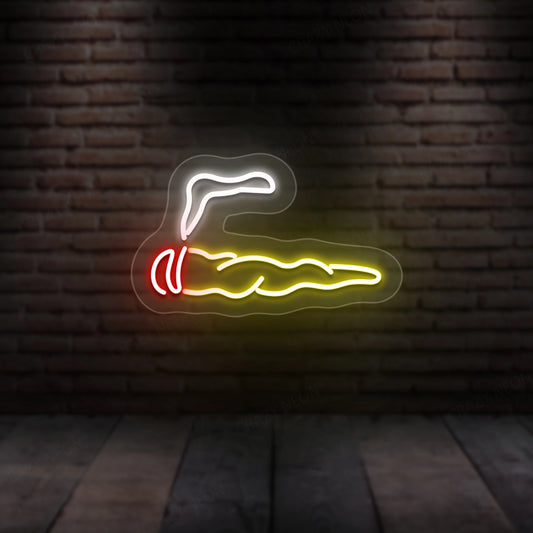 Cigar Neon Sign | yellow