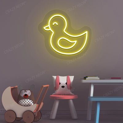 Baby Duck Neon Sign | Yellow