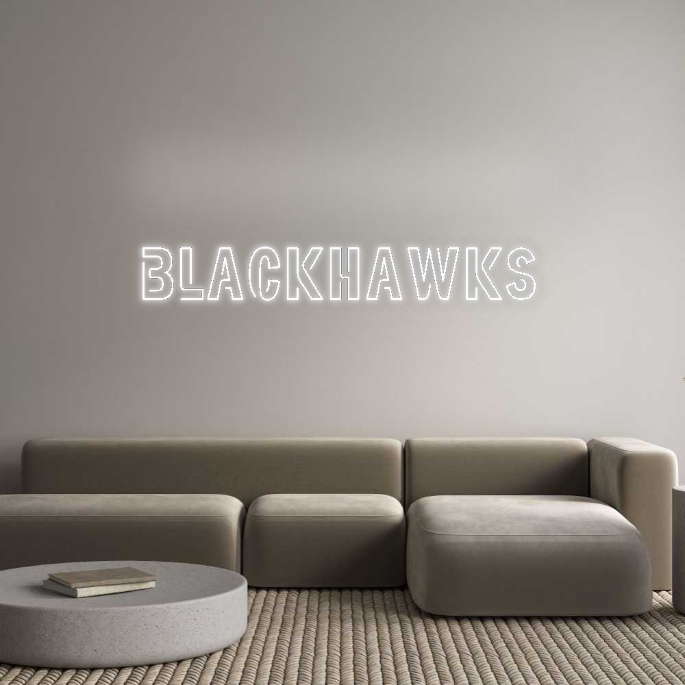 CN LED NEON: Blackhawks