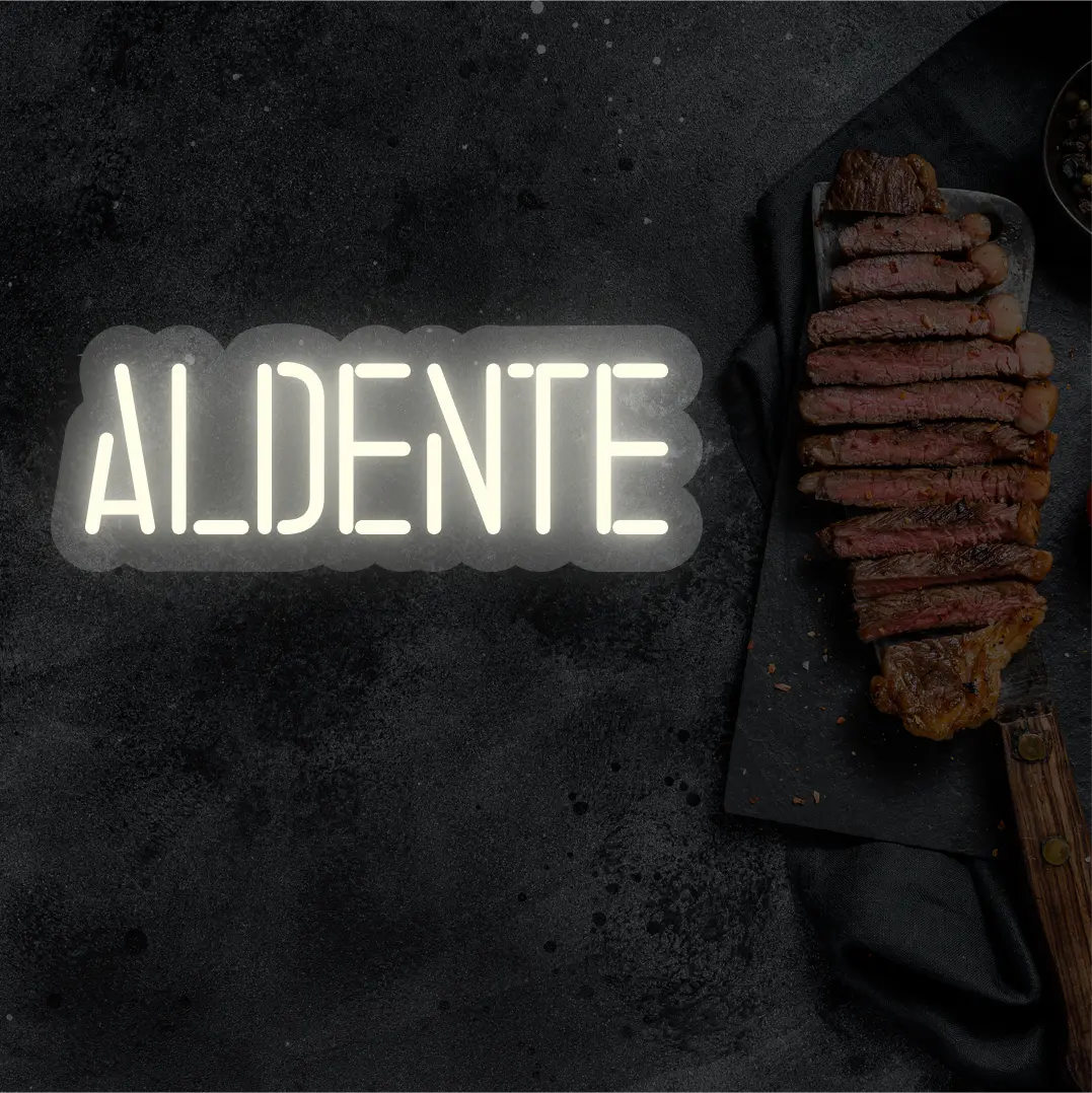AlDente Neon Sign | Warmwhite
