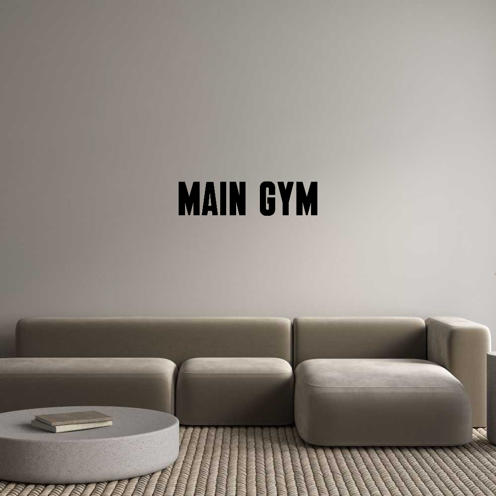 CN Acrylic Letter: MAIN GYM