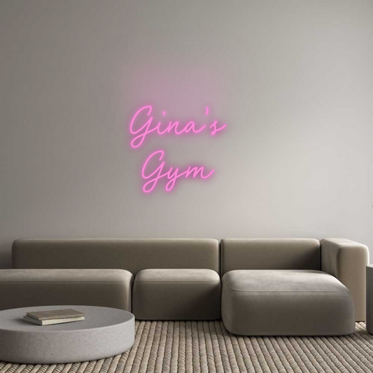 CN LED NEON: Gina's 
Gym
