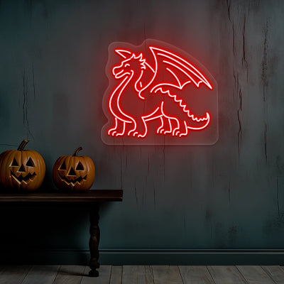 Dragon Neon Sign | Red