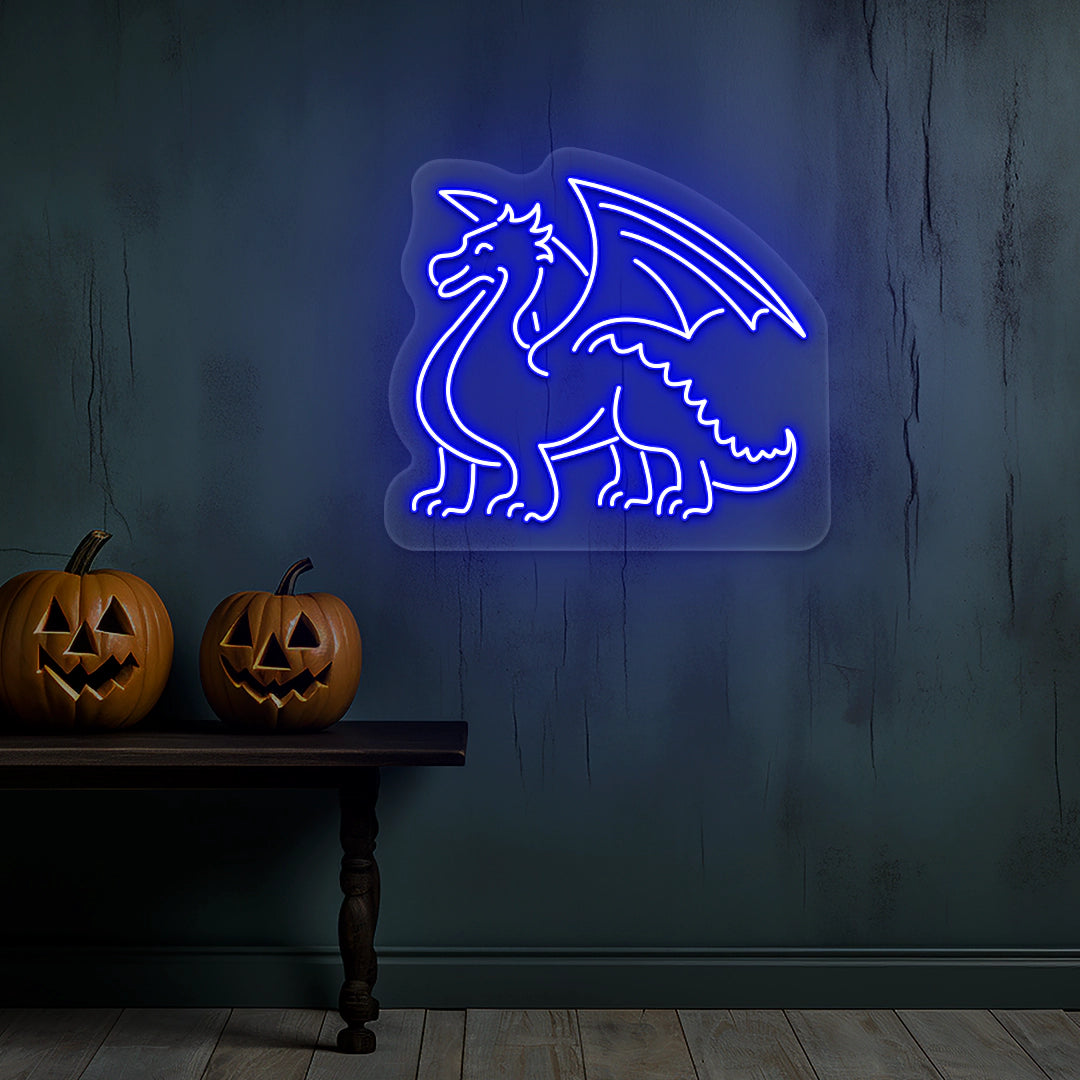 Dragon Neon Sign | Blue