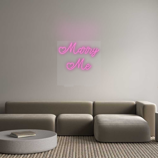 CN LED NEON: Marry
Me